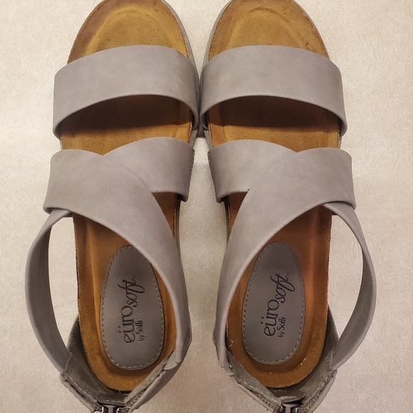 Euro Soft by Sofft Landry Ii grey sandal size 9 - Picture 2 of 4